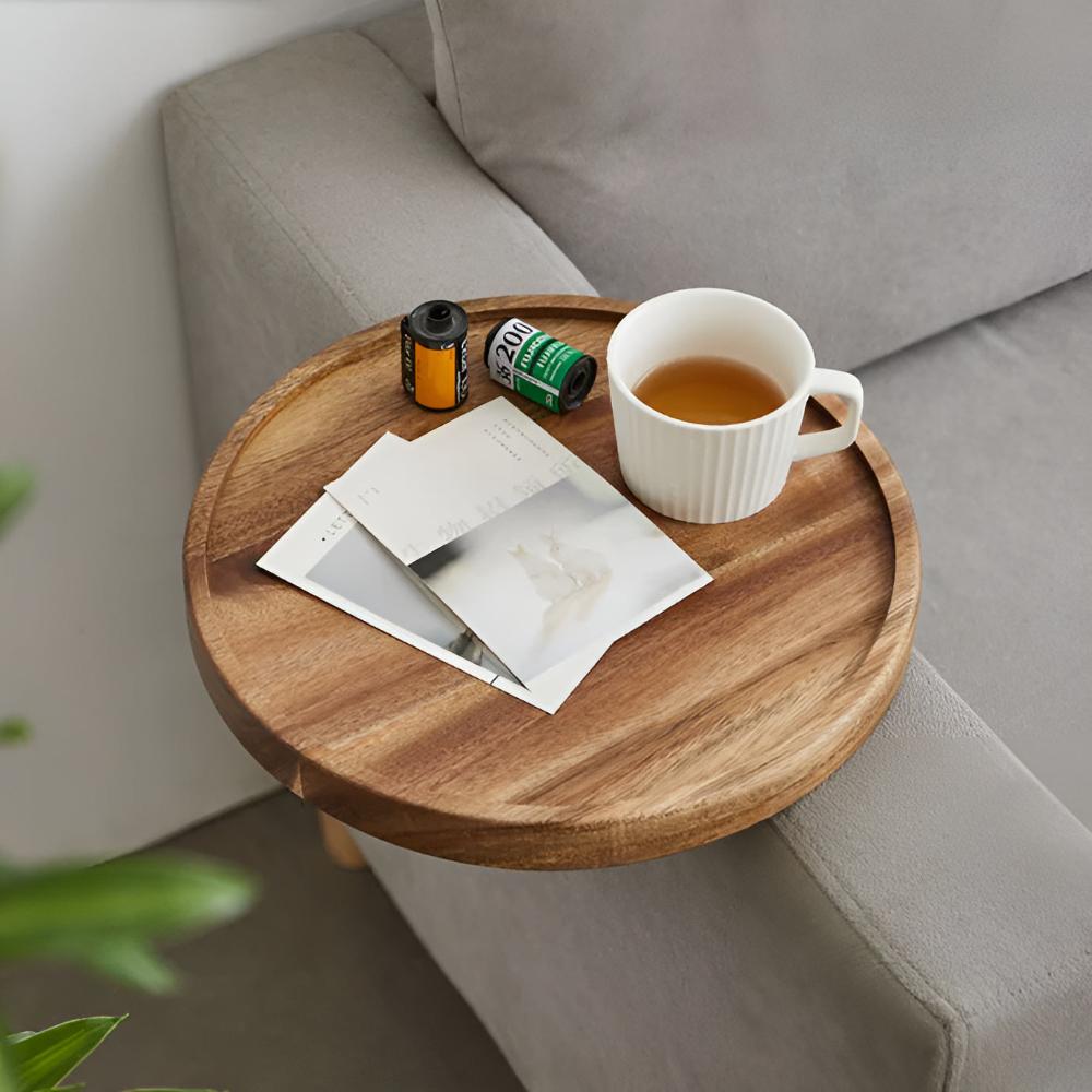 Sofa Armstöd Valnöt Bricka