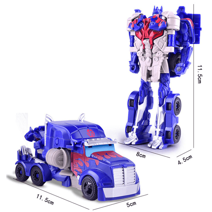 Dynamisk Transformativ Robotbil - Optimus Leksak, 1-stegs Förvandling, Robot &amp; Dinosaurie Actionfigur för Pojkar