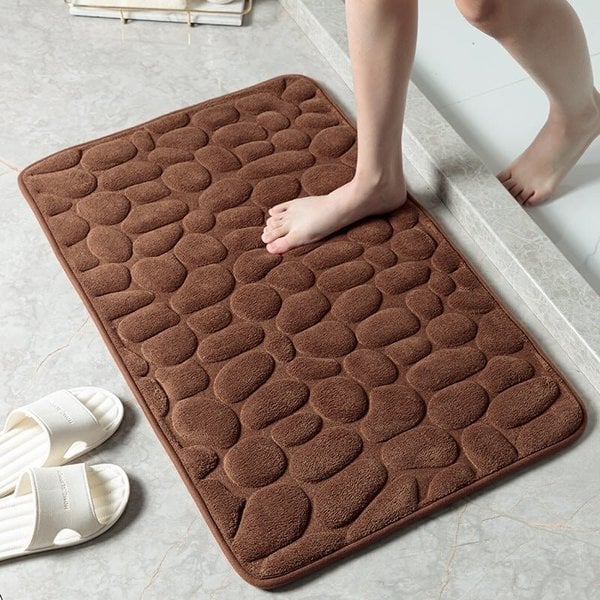 Kobblestone Prägad Badrumsmatta