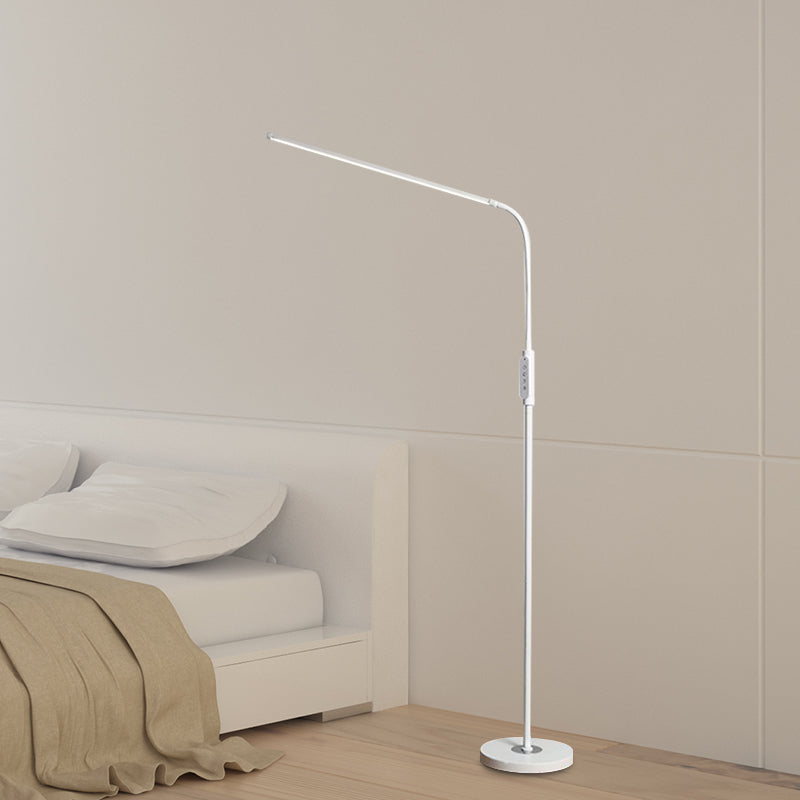 Snygg LED Golvlampa med Flyttbart Ljushuvud