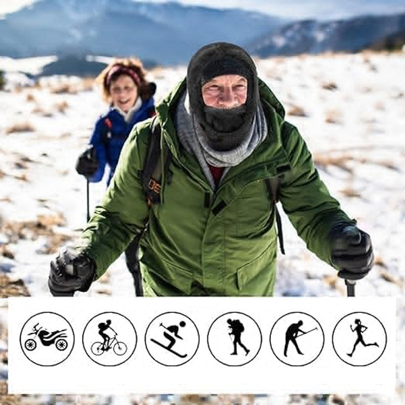 Carvallo - Skidmask med Sherpa-huvtröja