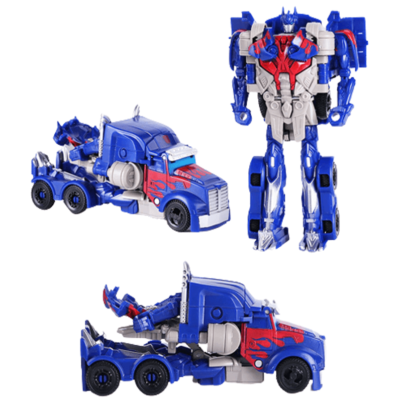 Dynamisk Transformativ Robotbil - Optimus Leksak, 1-stegs Förvandling, Robot &amp; Dinosaurie Actionfigur för Pojkar