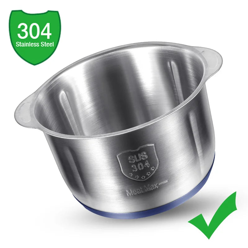 Elektrisk köttkvarn &amp; universalkrossare | 5 L kapacitet | 6 rostfria blad | 5 hastigheter | 500 W effekt