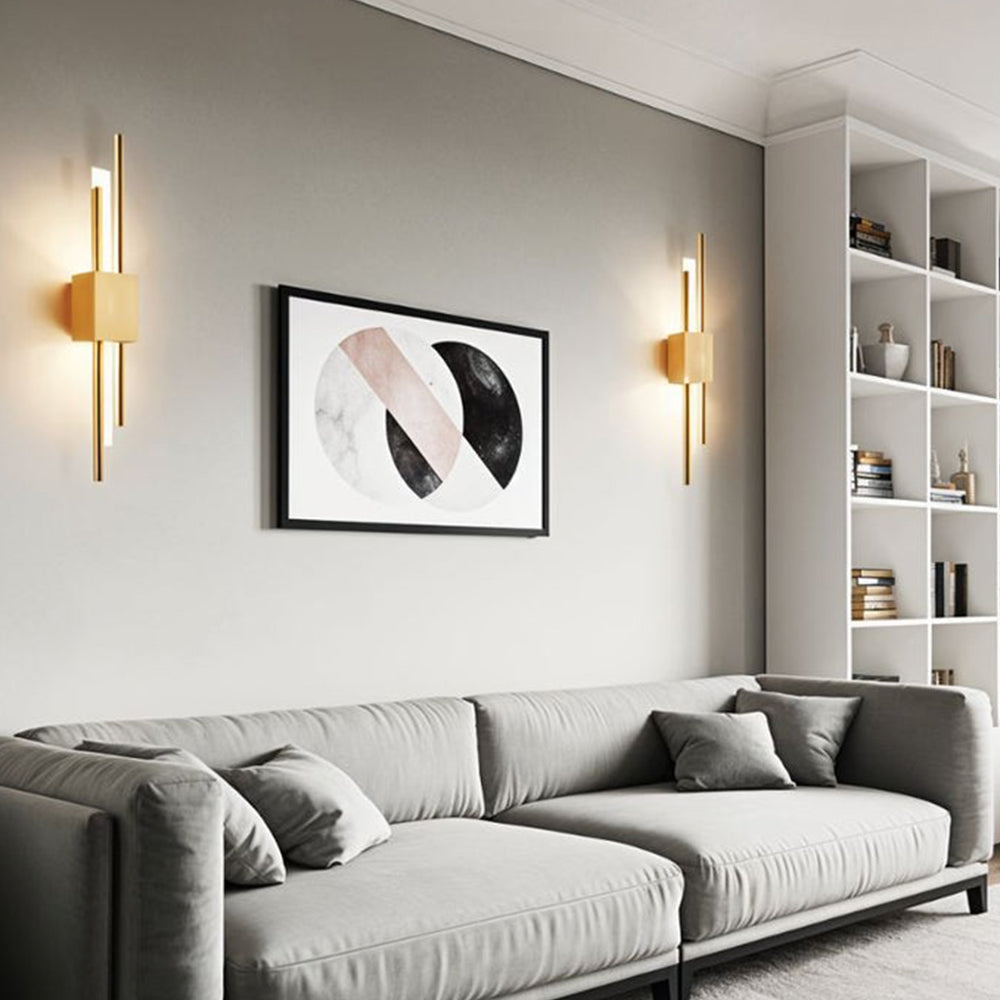 Stilren Vägglampa | 19.7″ | Järn Akryl | LED Vägglampa | 3‑Färgsomkopplare | Brick by Brick