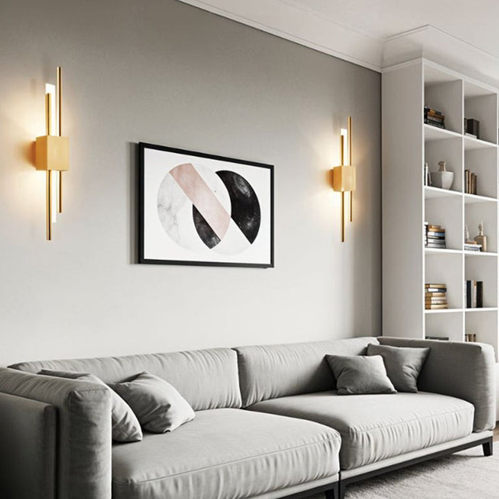 Stilren Vägglampa | 19.7″ | Järn Akryl | LED Vägglampa | 3‑Färgsomkopplare | Brick by Brick