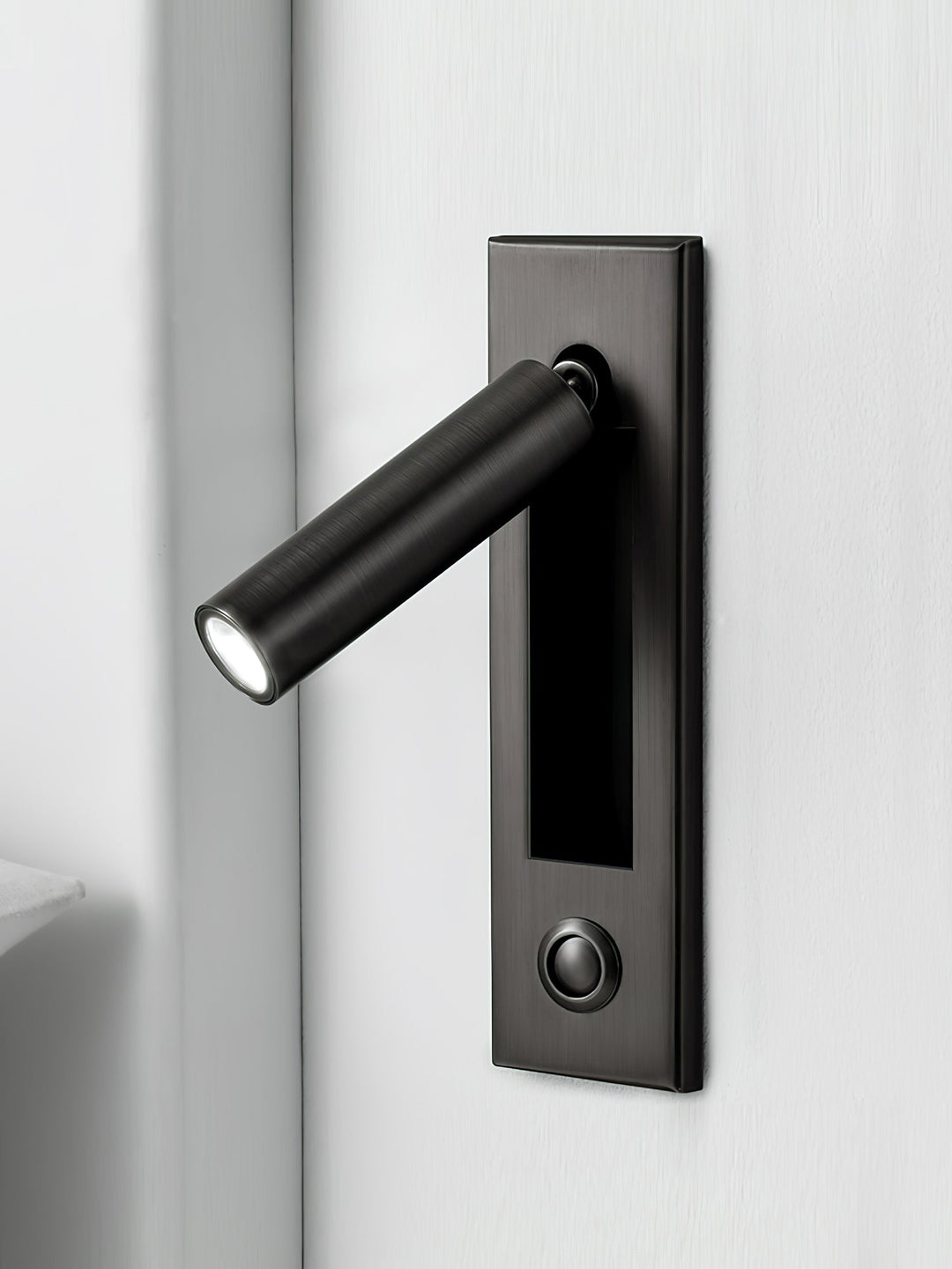 Modern inbyggd sänglampa med LED-ljus