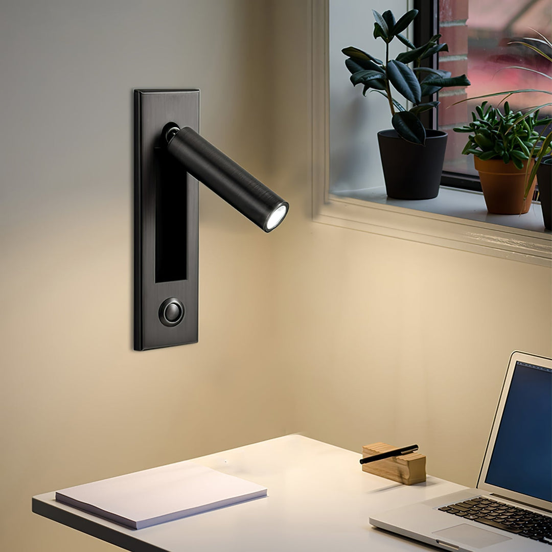 Modern inbyggd sänglampa med LED-ljus