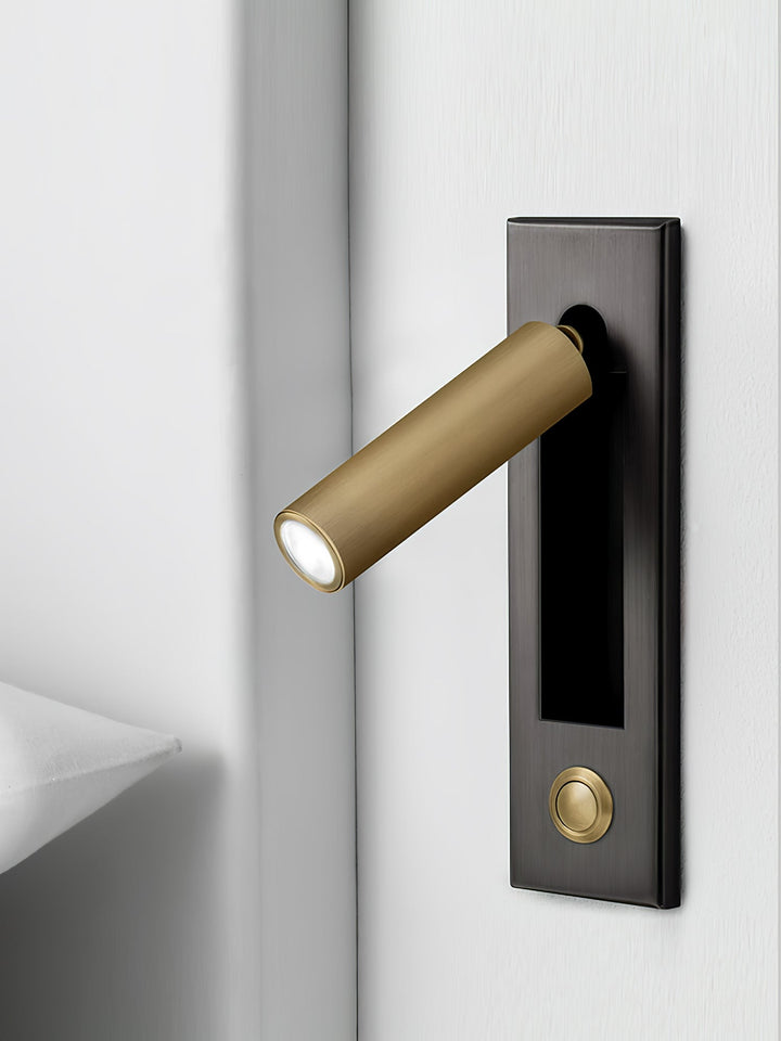 Modern inbyggd sänglampa med LED-ljus