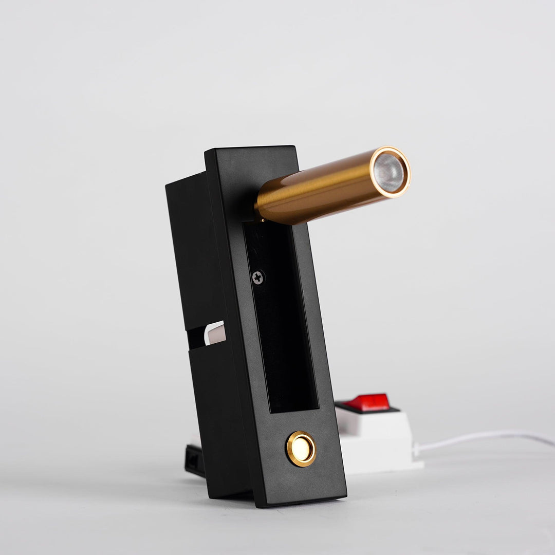 Modern inbyggd sänglampa med LED-ljus