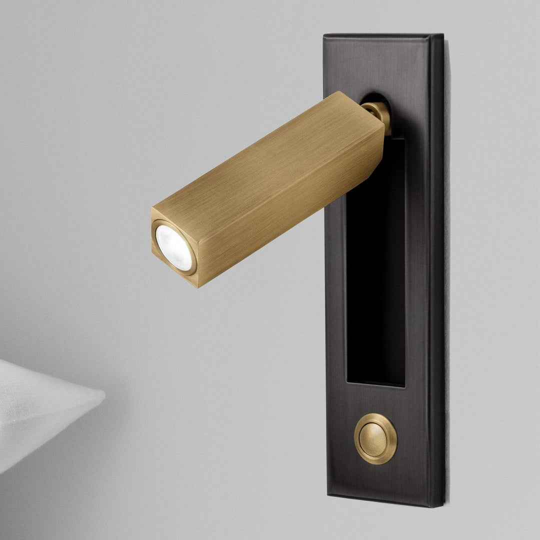 Modern inbyggd sänglampa med LED-ljus