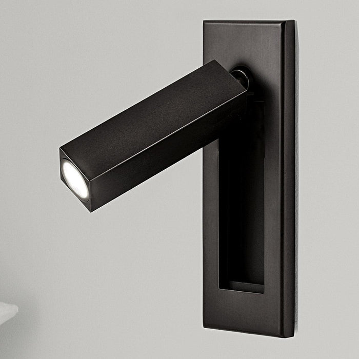 Modern inbyggd sänglampa med LED-ljus