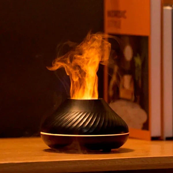Flame Effekt Aromadiffuser med Luftrenare