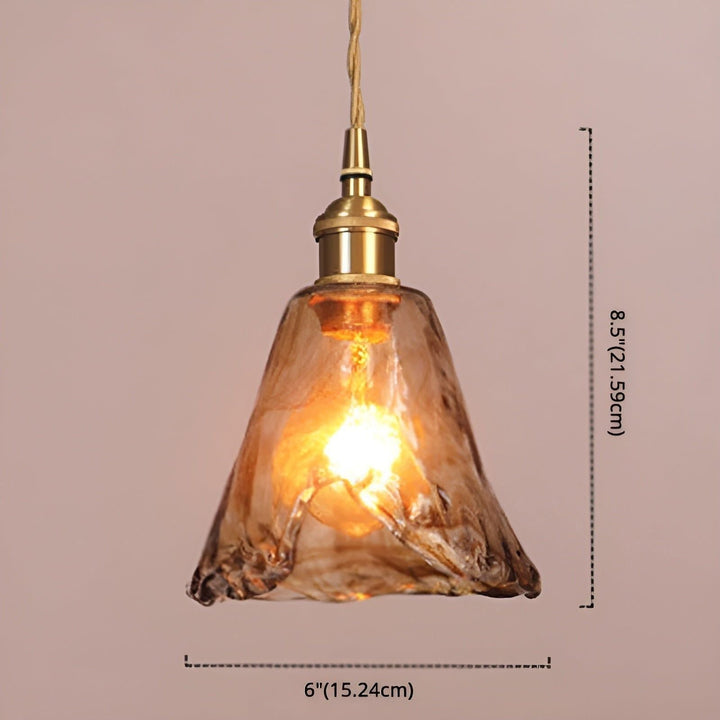 GlassElegance Light - Vintage Crystal Prism Glass Pendant Ceiling Light