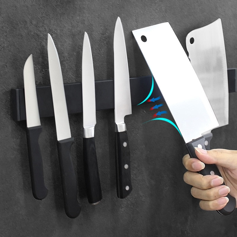 Carvallo – Modern väggfäste för knivar och köksredskap gjort av rostfritt stål med starka magneter