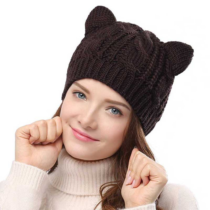 Katt öron mössa