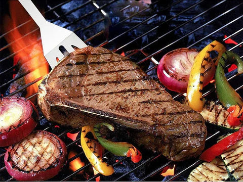 Royallure Rostfritt Stål BBQ Verktygsset med Aluminiumfodral — Hållbar Grilluppsättning för Utomhusmatlagning