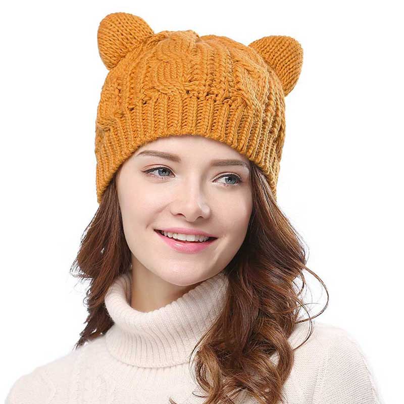 Katt öron mössa