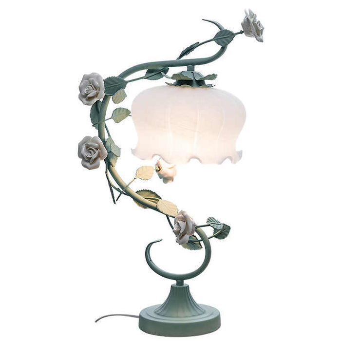 RoseGlow - Elegant Överdraget Lampdesign