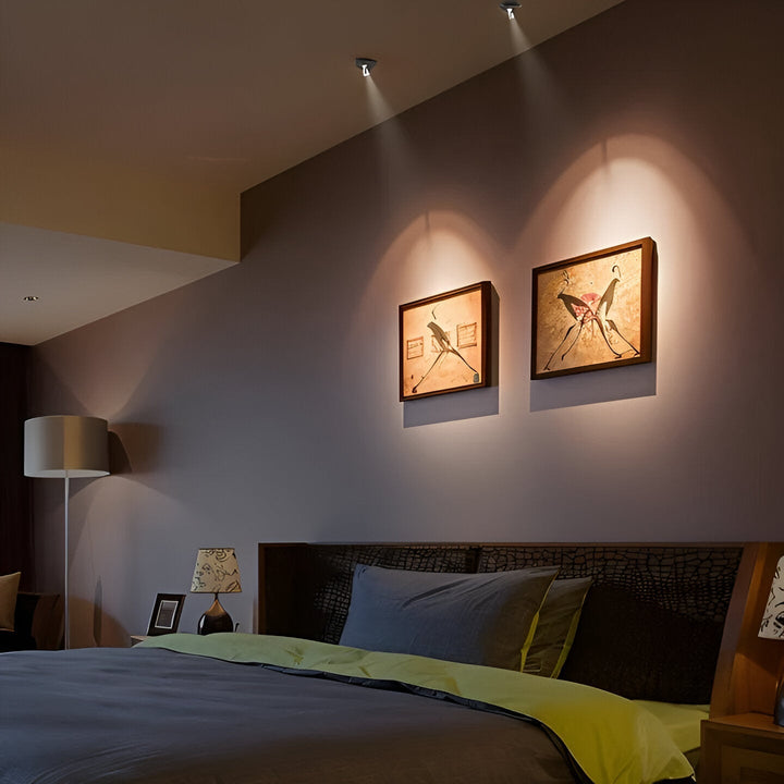 Mini LED-Spotlight – Dimbar och Trådlös | Perfekt Accentbelysning för Hemmet &amp; Kontoret