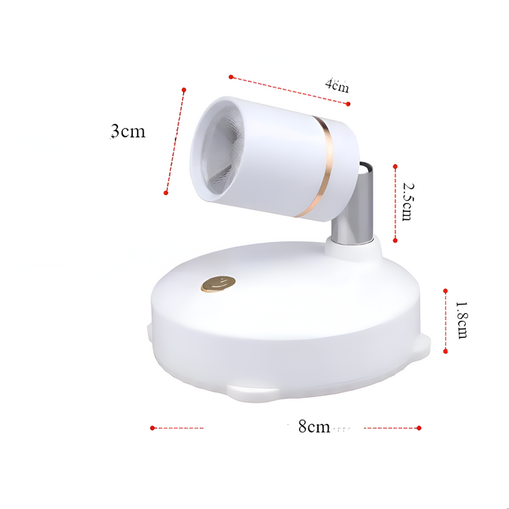 Mini LED-Spotlight – Dimbar och Trådlös | Perfekt Accentbelysning för Hemmet &amp; Kontoret