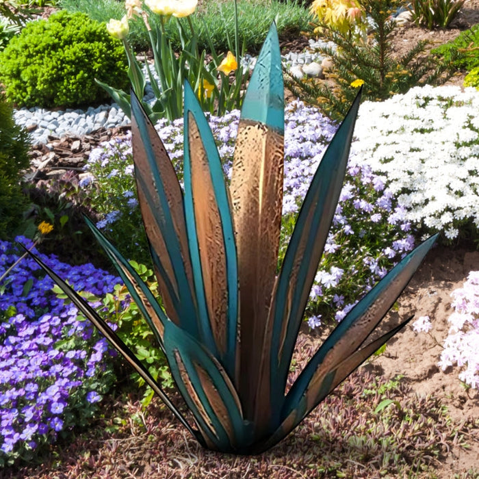 Agave Americana Metall Dekorativ Växt