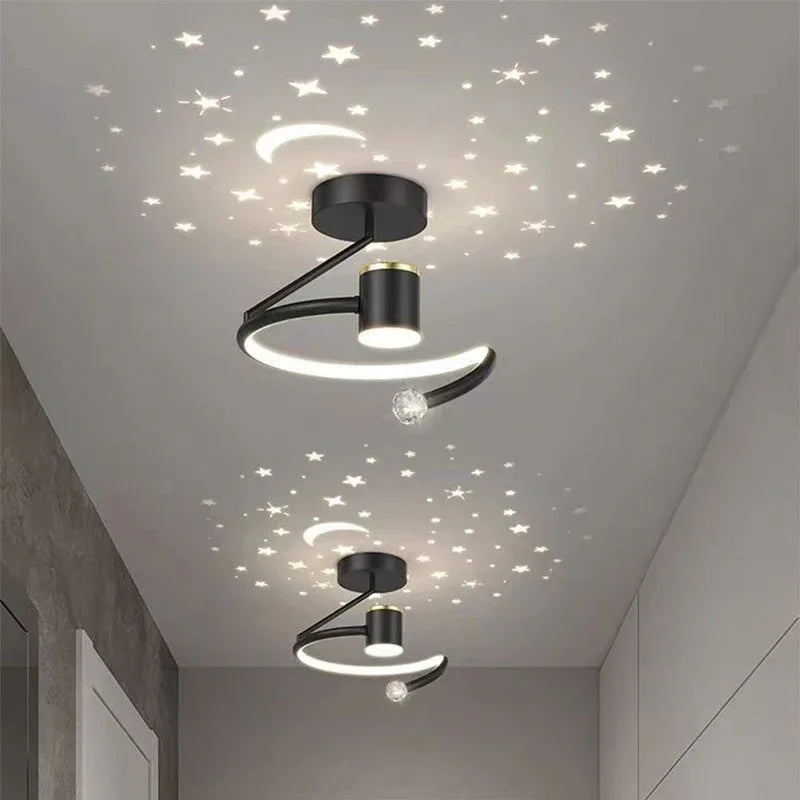 Carvallo – LED-taklampor med stjärn- och måndesign för en magisk hemmamiljö