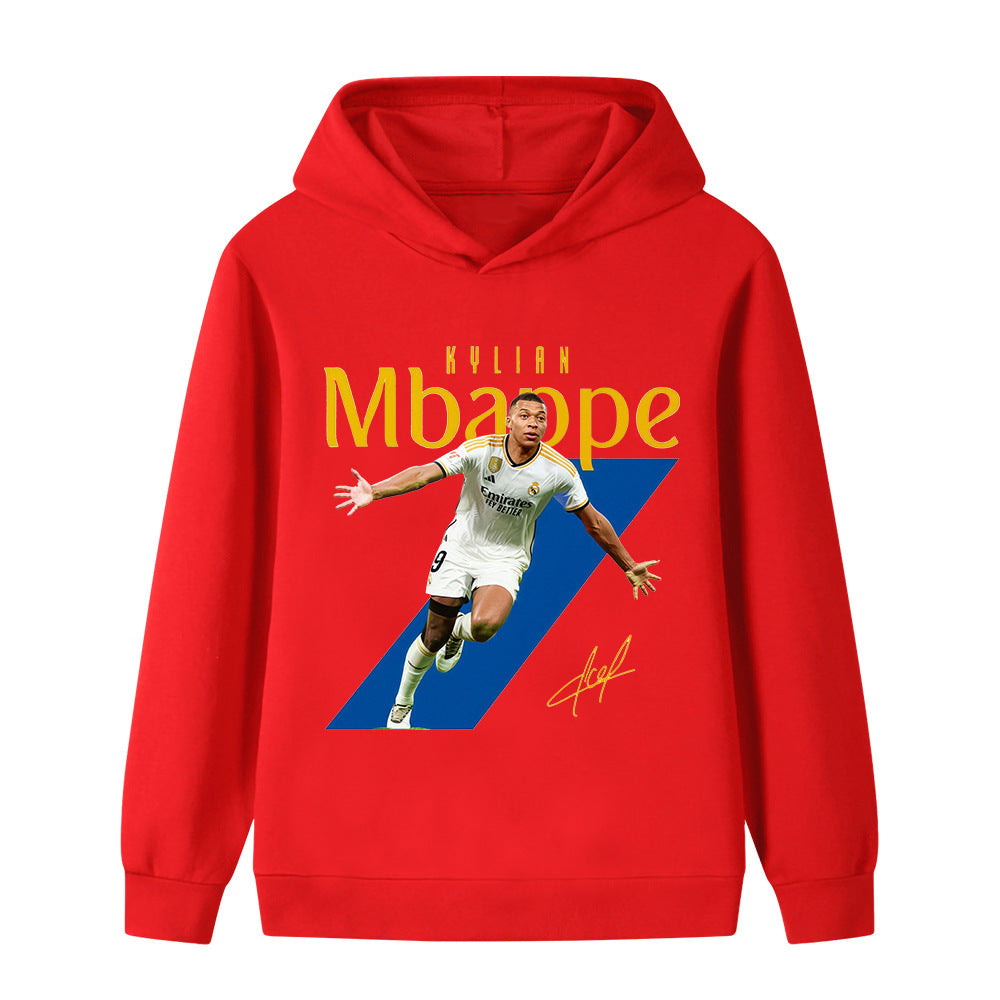 Mbappé Fotbolls Hoodie för Barn