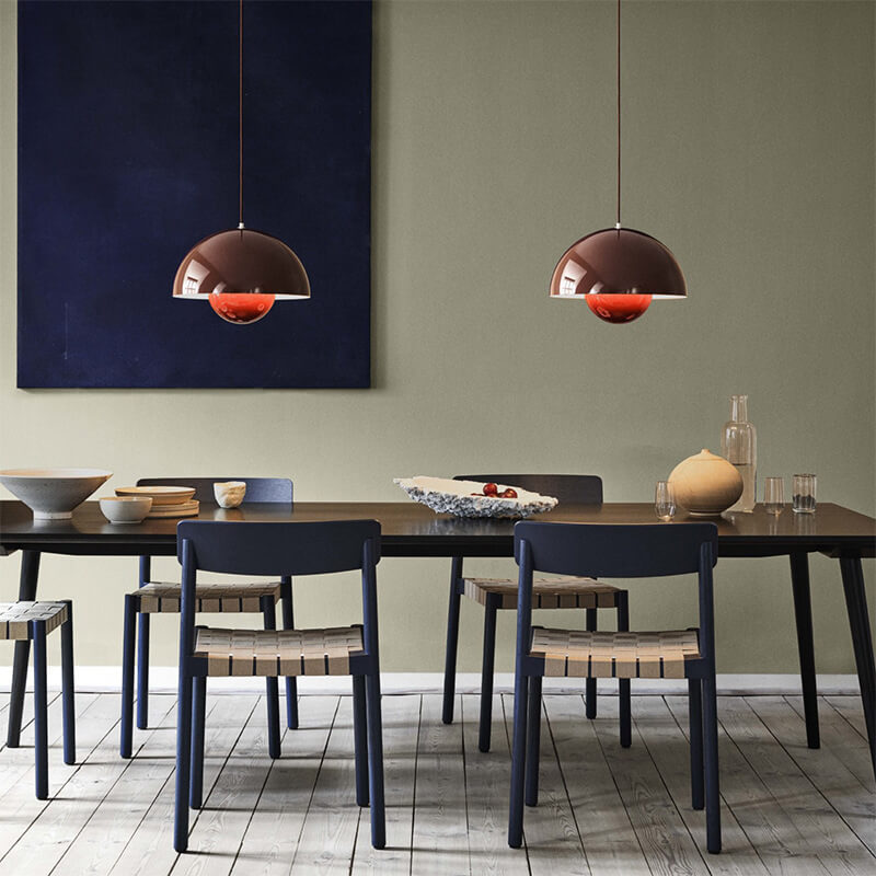 Nordisk Macaron 1-Ljuskälla Halvcirkeldom Pendellampa Lightz