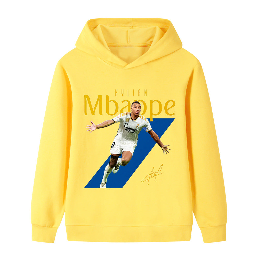 Mbappé Fotbolls Hoodie för Barn