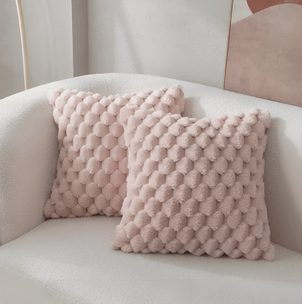 DreamHaven – Lyxigt Mjukt Kuddfodral med Fluffigt Mönster