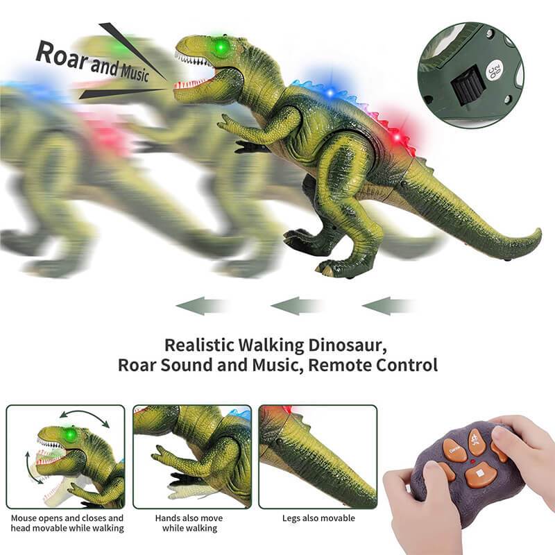 Royaleva Fjärrkontroll T-Rex Dinosaurie Med LED Lampa