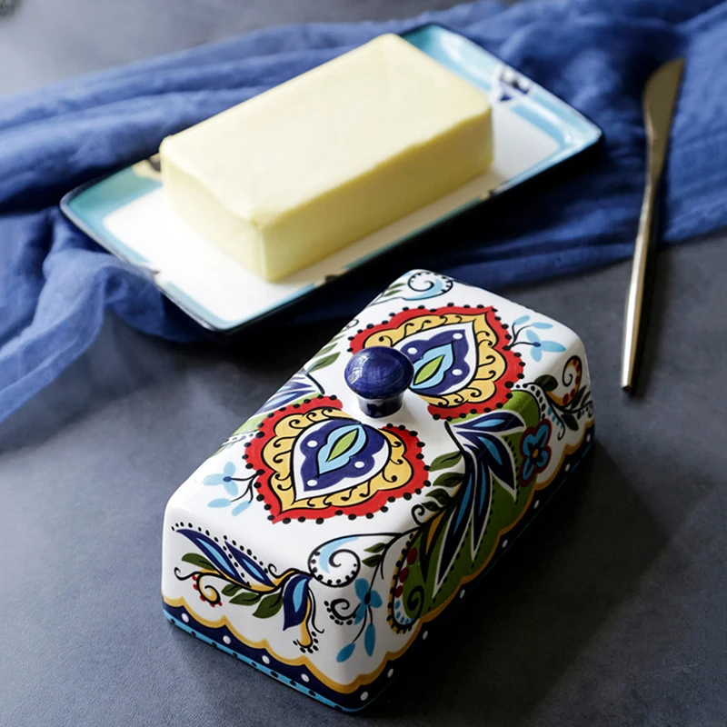 Carvallo – Handmålad smörskål med traditionell italiensk design