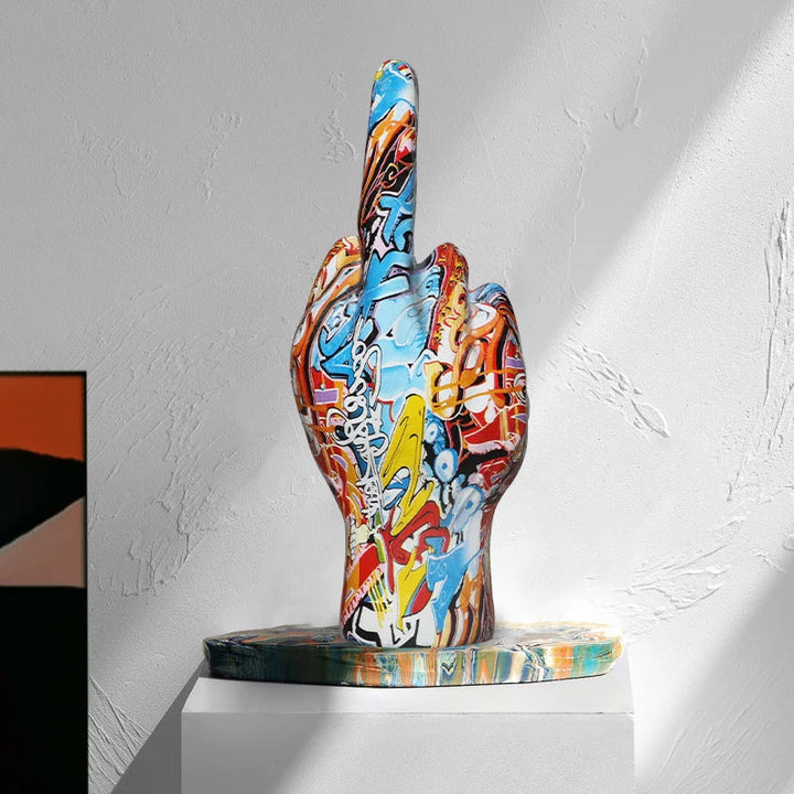 ArtCreativ | Jag Har En Dålig Attityd Skulptur för Hem- och Kontorsinredning
