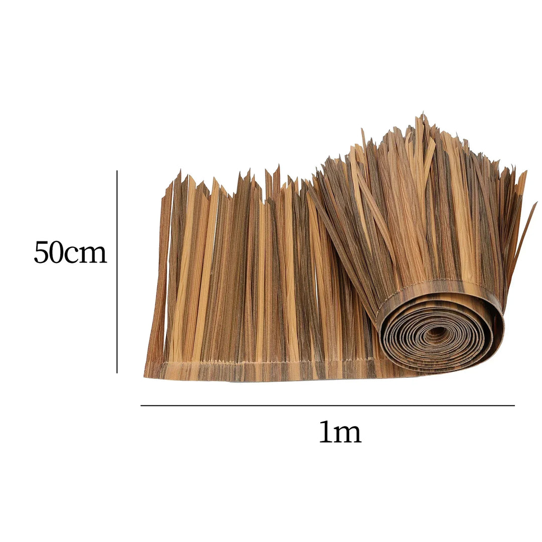 Carvallo Kunstig Palm Tak | UV-bestendig &amp; værfast | 100×50 cm | Til DIY-tak, solskjermer, Tiki-barer &amp; hagehus