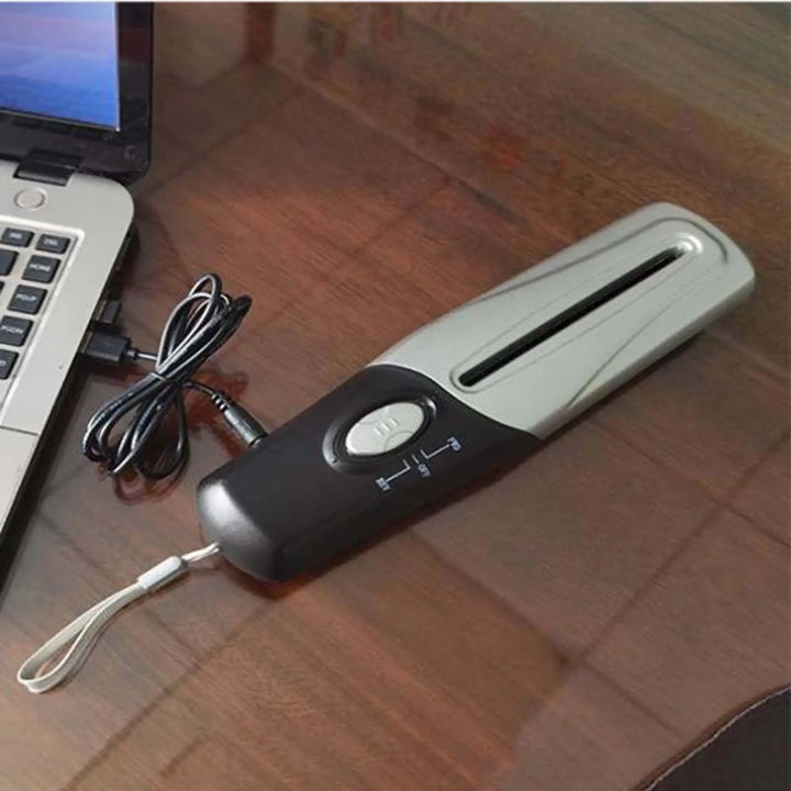 Carvallo Mini Pappersförstörare | Bärbar &amp; USB-driven | För A4/A6 Papper | Tyst &amp; Kompakt