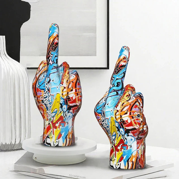 ArtCreativ | Jag Har En Dålig Attityd Skulptur för Hem- och Kontorsinredning