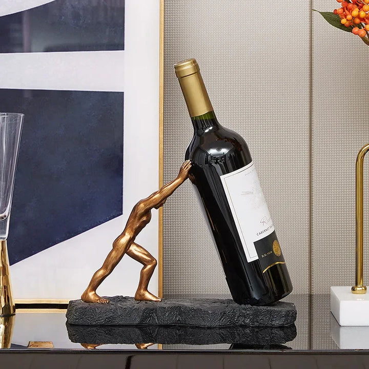 Carvallo – Skulptural Vin Hållare för en Elegant Interiör