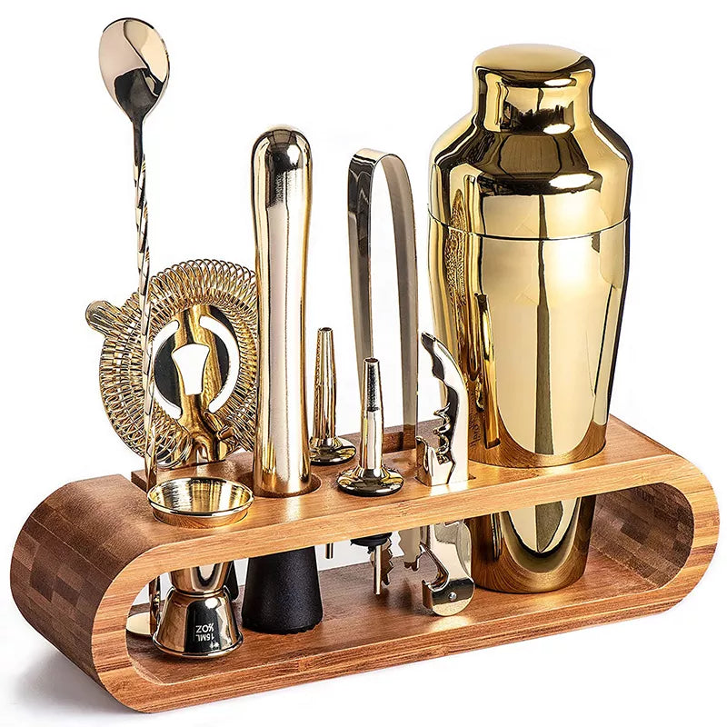 Carvallo – Lyxig Metallisk Bar Set för Stiliga Cocktails