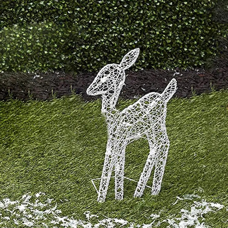 Belyst Ren Juldekoration
