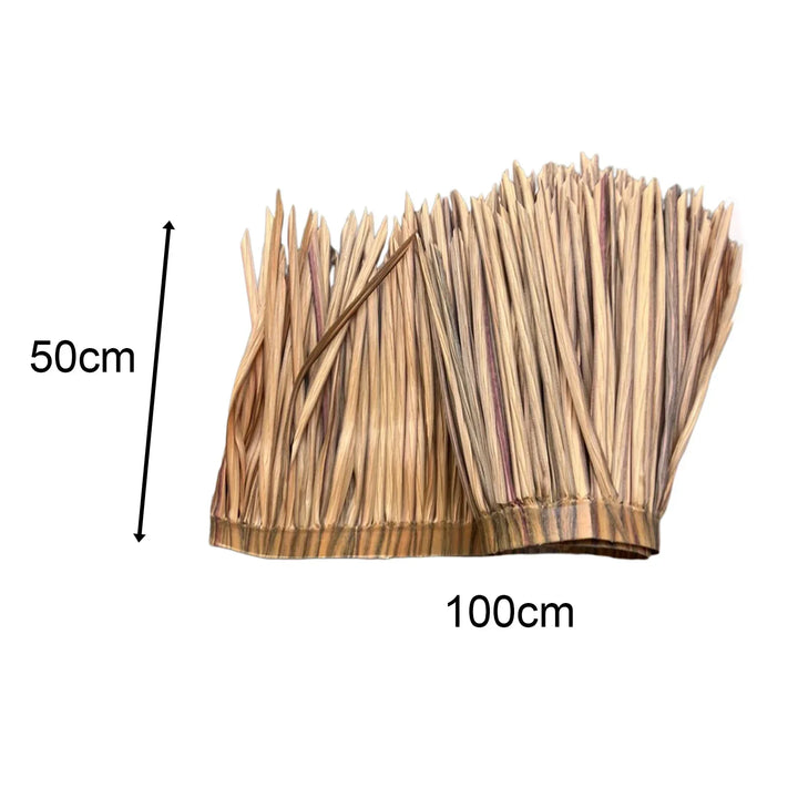 Carvallo Kunstig Palm Tak | UV-bestendig &amp; værfast | 100×50 cm | Til DIY-tak, solskjermer, Tiki-barer &amp; hagehus