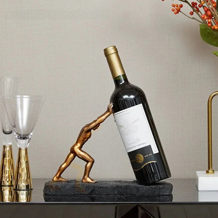 Carvallo – Skulptural Vin Hållare för en Elegant Interiör