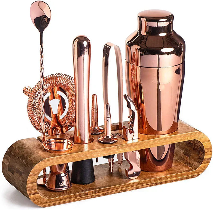 Carvallo – Lyxig Metallisk Bar Set för Stiliga Cocktails