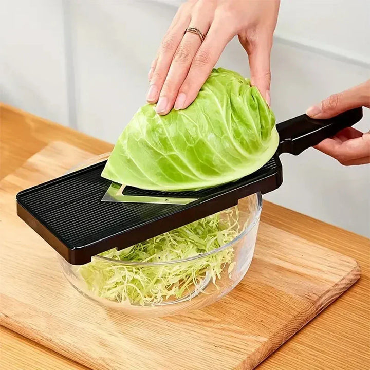 Carvallo Kålhyvel i rostfritt stål | Finskärare för grönsaker &amp; sallad | Rutschsäker &amp; Vass | Ideal för kål &amp; råkost