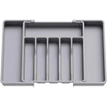 Carvallo bestickslådinredning | Utdragbar bestick-organiser | Justerbart ordningssystem av PP | 38×35 cm