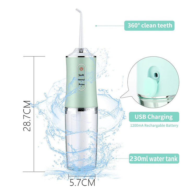 Trådlös Vattentandtrådsapparat – Bärbar Uppladdningsbar Oral Irrigator för Djup rengöring