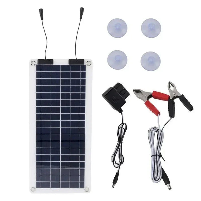 Carvallo Mobilis 100W Solarladdare | Vattentät & Bärbar | Dubbelutgång 12V–24V | För Bil, Motorcykel, Båt & Husbil
