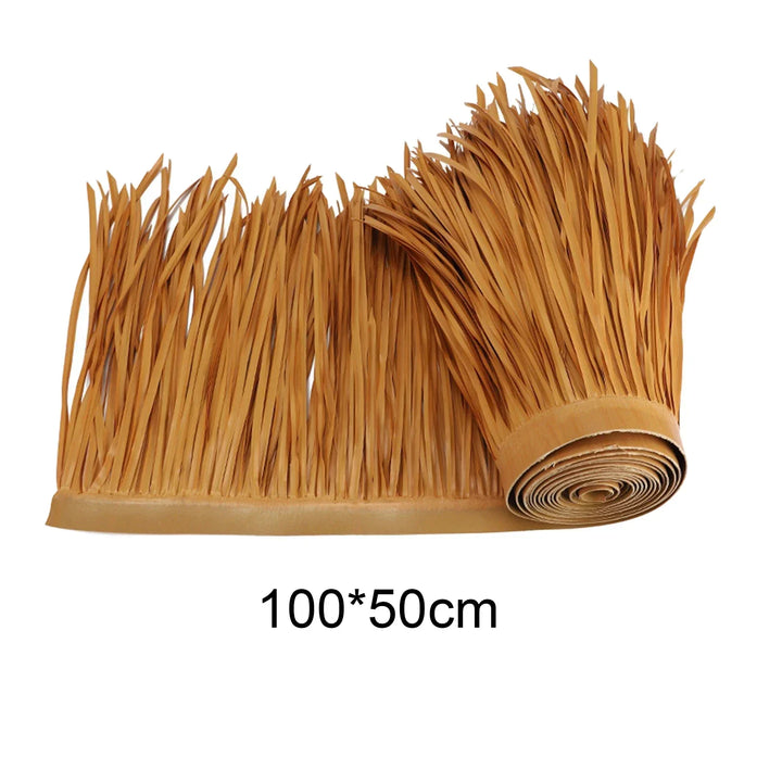 Carvallo Kunstig Palm Tak | UV-bestendig &amp; værfast | 100×50 cm | Til DIY-tak, solskjermer, Tiki-barer &amp; hagehus