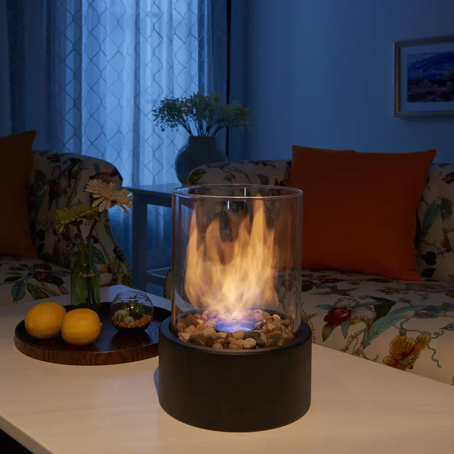 Elegant Etanol Eldstad – Säker, Hållbar Värme för Hemmet &amp; Trädgård