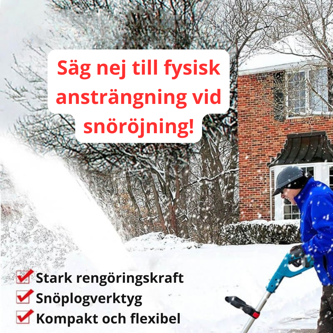 Sladdlös Elektrisk Snöskovel
