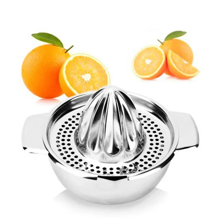 Carvallo Citronpress i rostfritt stål | Manuell juicepress för citrusfrukter | Robust design &amp; Hög juiceutvinning | För kök &amp; bar